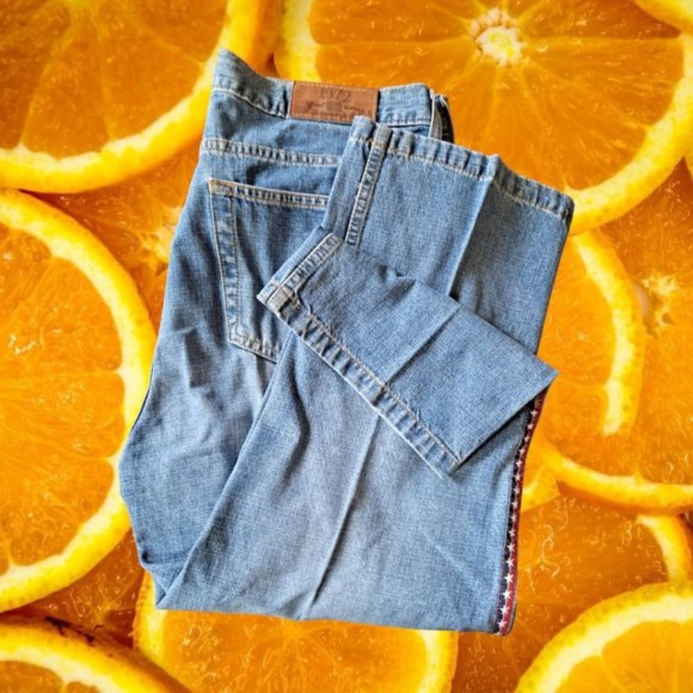 Faded Glory Decorative Capri Jeans Size 16